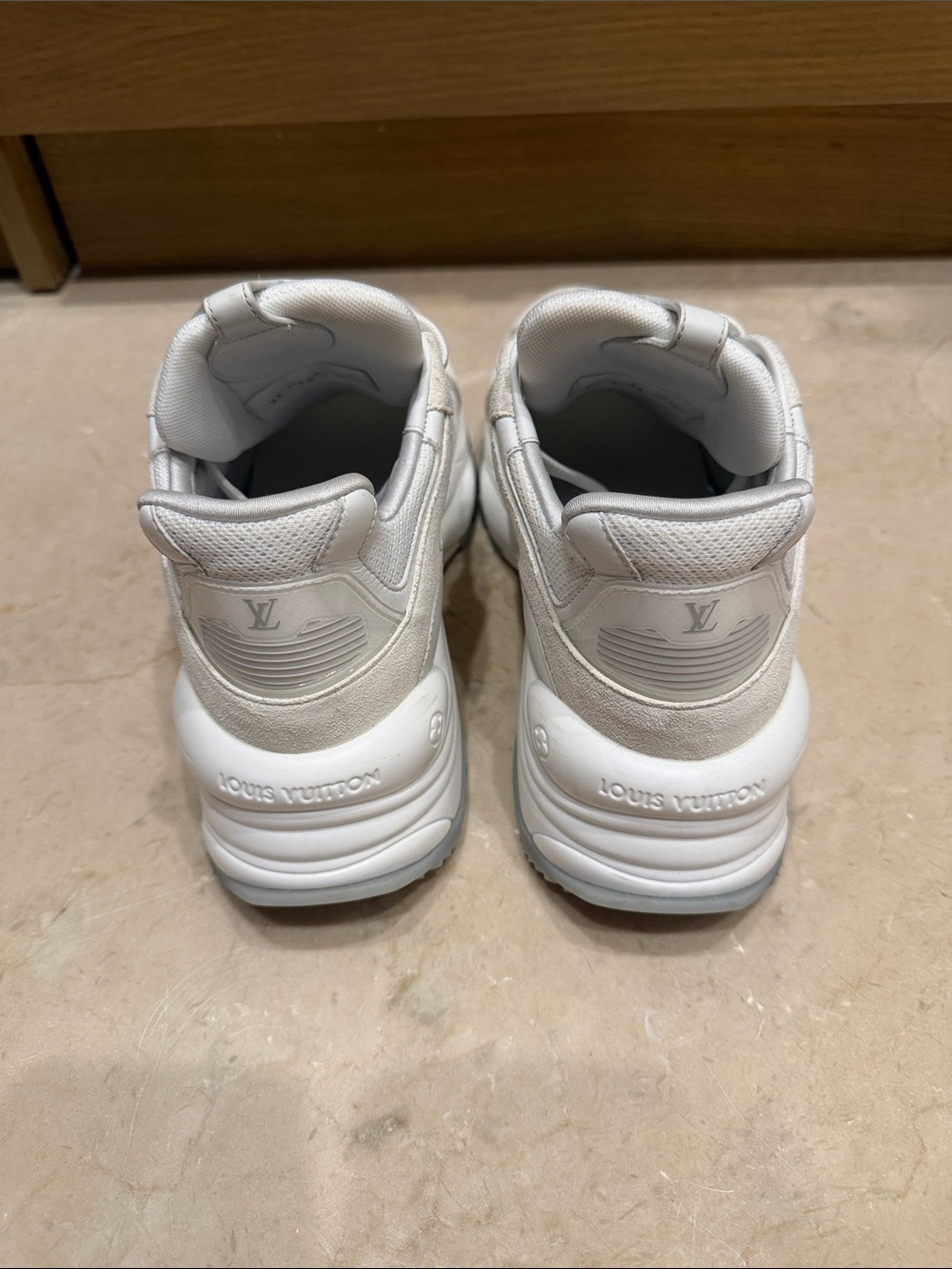Louis Vuitton Cream-White Women's Chunky Sneakers - Picture 3 of 7